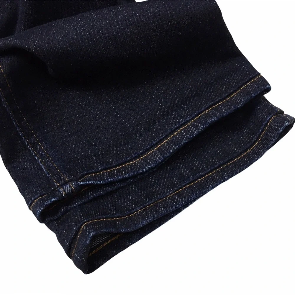 J CREW Jeans Matchstick Straight Leg Ultra Dark Wash Stretch Denim 29S Short